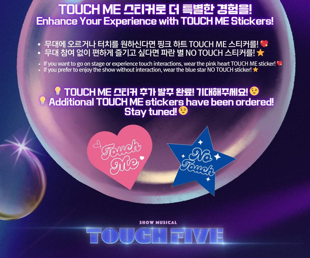 TAYANGKAN MUZICAL <TOUCH FIVE> Tiket di Seoul